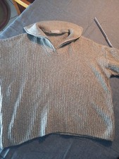 ? Beige Melierter Wohlfühl Pullover Troyer Janina  48 50 52 46 weit 
