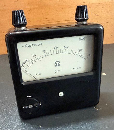 Simeto ohmmeter ddr bakelit - ohmmeter,