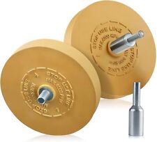 10X Folienradierer Klebegewichte-Entferner Kleber Radierscheibe 88mm +Adapter DE