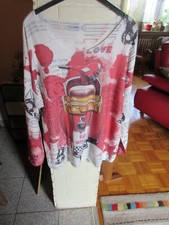 Damen Langarmshirt mit Rollermotiv Einheitsgröße Viscose