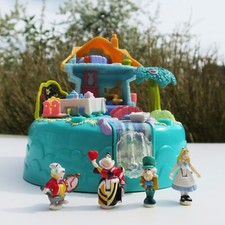 Mini Polly Pocket Disney Alice im Wunderland 100% Komplett Bluebird Vintage