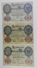 Banknoten Deutsches Reich, 3 x