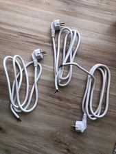 Stromkabel, weiß mit Stecker