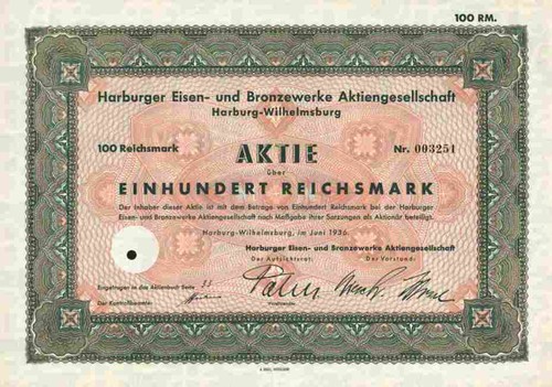Harburger eisen bronzewerke - eisen,