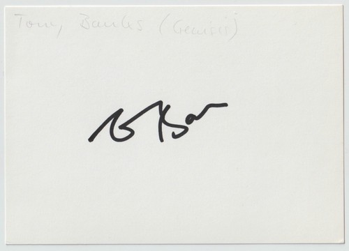 Tony banks genesis signierte - banks,