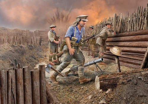 Revell anzac infantry 1915 kit - anzac,