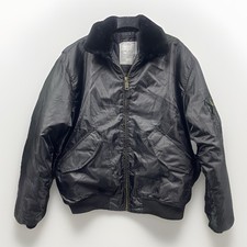 Jacke Flieger kaltes Wetter Typ CWU-36/P Gr. XL Puff schwarz Bomber Biker warm 