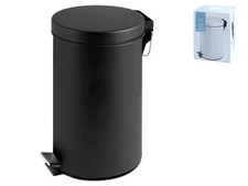 Mülltonne Aus Metall Schwarz