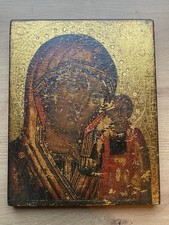 Kasanskaja Auto Ikone - Gottesmutter von Kasan um 1700 Russisch