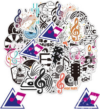 Musik Aufkleber Set 100 Stück