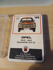Vintage altes Kartenspiele,OPEL  Quartett 53122 SCHMID 