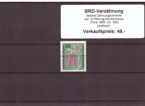 Bund brd minr 392 ungestempelt - minr.392,