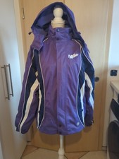 Milka Original L Ski Snowboard Funktions  Jacke 3  in 1 Fleecejacke  lila weiß 