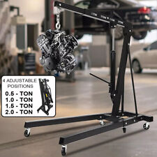 Motorheber 2000 KG Werkstattkran Motorkran klappbar 2T Kräne Motor Hebekran