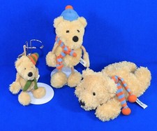 3x NICI BÄR Teddy Philipp Plüsch Schal Mütze Winter Schlüsselanhänger 21 + 19+12