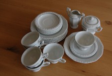 Rosenthal Classic Rose Kaffeeservice Maria Weiss mit Platinrand 6 Personen