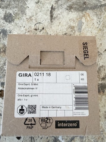Gira abdeckrahmen glas - gira,