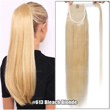 Lang Echthaar Pferdeschwanz Ponytail Clip In Remy Hair Zopf Extensions Haarteile