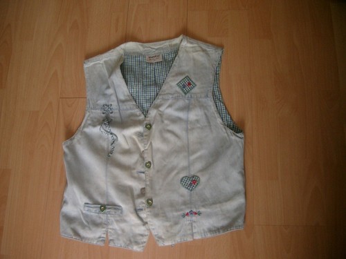 Hellblaue jeans weste - hellblaue,
