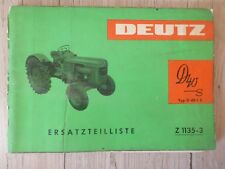 Original Deutz Ersatzteilliste
