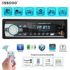 7 Farben Autoradio 1DIN MP3 Player mit Bluetooth BT Freisprech USB FM Aux AM tf