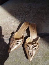 Sabot Gold,Echtleder, Gr.38,Neu!