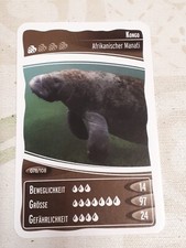 Netto Ozeanien 10 Karte Nr. 78 Afrikanischer Manati Kongo