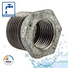 Temperguss-Gewindefitting verzinkt Reduziernippel, AG x IG, Typ 241, DVGW 