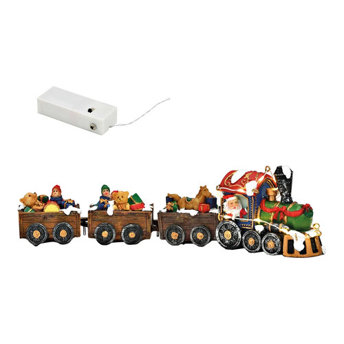 Winterszene weihnachtszug mit - weihnachtszug,