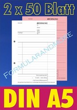 RECHNUNGSBLOCK,DIN A5,SD, 2x50