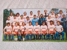 Unikat. Orginales Autogramm. 6 St. HSV. DFB. Mannschaftsfoto. Sammel Bild.Kargus