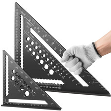 Zimmermannswinkel Set, 2PCS Multifunktional Anschlagwinkel, 18Cm+30Cm, Aluminium