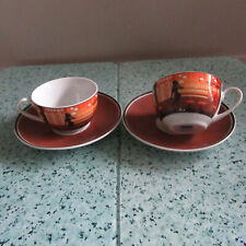 2 Capuccino Tassen, by R&B, Flirt, gebr.