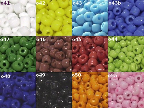 50g rocailles 4mm perlen opak - 50g,