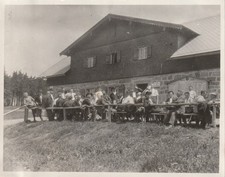 Vintage Foto altes Bauernhaus