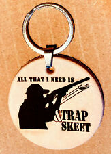 Schlüsselanhänger Trap Skeet Schrotflinte Waffen Jäger Schütze 12/70 Gewehr Jagd