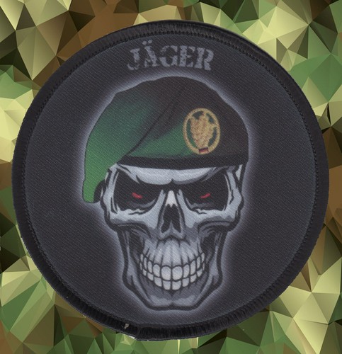 Jäger skull aufnäher - skull, aufnäher/patch
