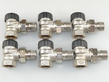 6x HEIMEIER THERMOSTATVENTIL 1/2" ZOLL ECK HEIZKÖRPERVENTIL 2201-02.000