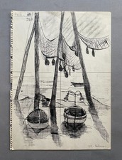 Boote in Andernos, alte