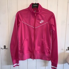 nike jacke gr. XS S 34 36 pink neon sportjacke Weste Warm Weiß Collegejacke