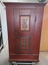 Bauernschrank Biedermeier handbemalt von 1852