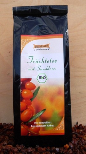 Früchtetee mit sanddorn bio - früchtetee, sanddorn,