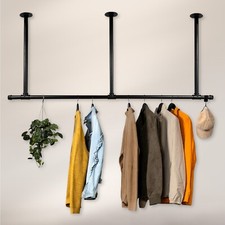 Kleiderstange Industrial Design Garderobe Kleiderschrank Schwerlast Decke Neu