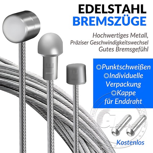 Bremszüge edelstahl rennrad - edelstahl,