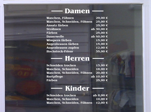 Preisliste friseur - preisliste,