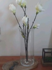 Große Vase JACK konisch Glas klar  32cm Blumenvase Zylinder