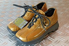 MEGA GAGA Kinderschuhe Mädchen Leder Halbschuhe Schnürung braun M 31