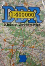 Kleiner Verkehrsatlas DDR  1:400000"  3. Aufl. 1986 VEB Touristverlag