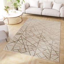 Teppich Kurzflor Grau Beige