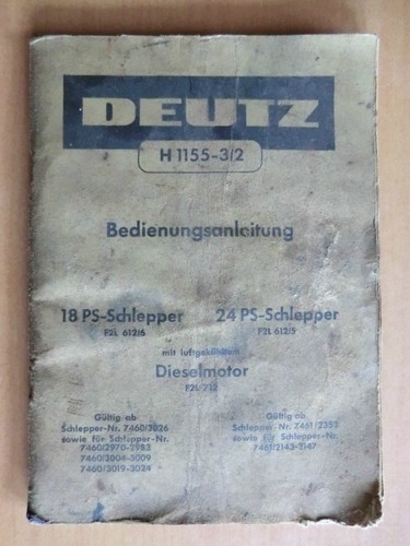 Betriebsanleitung deutz - betriebsanleitung,
